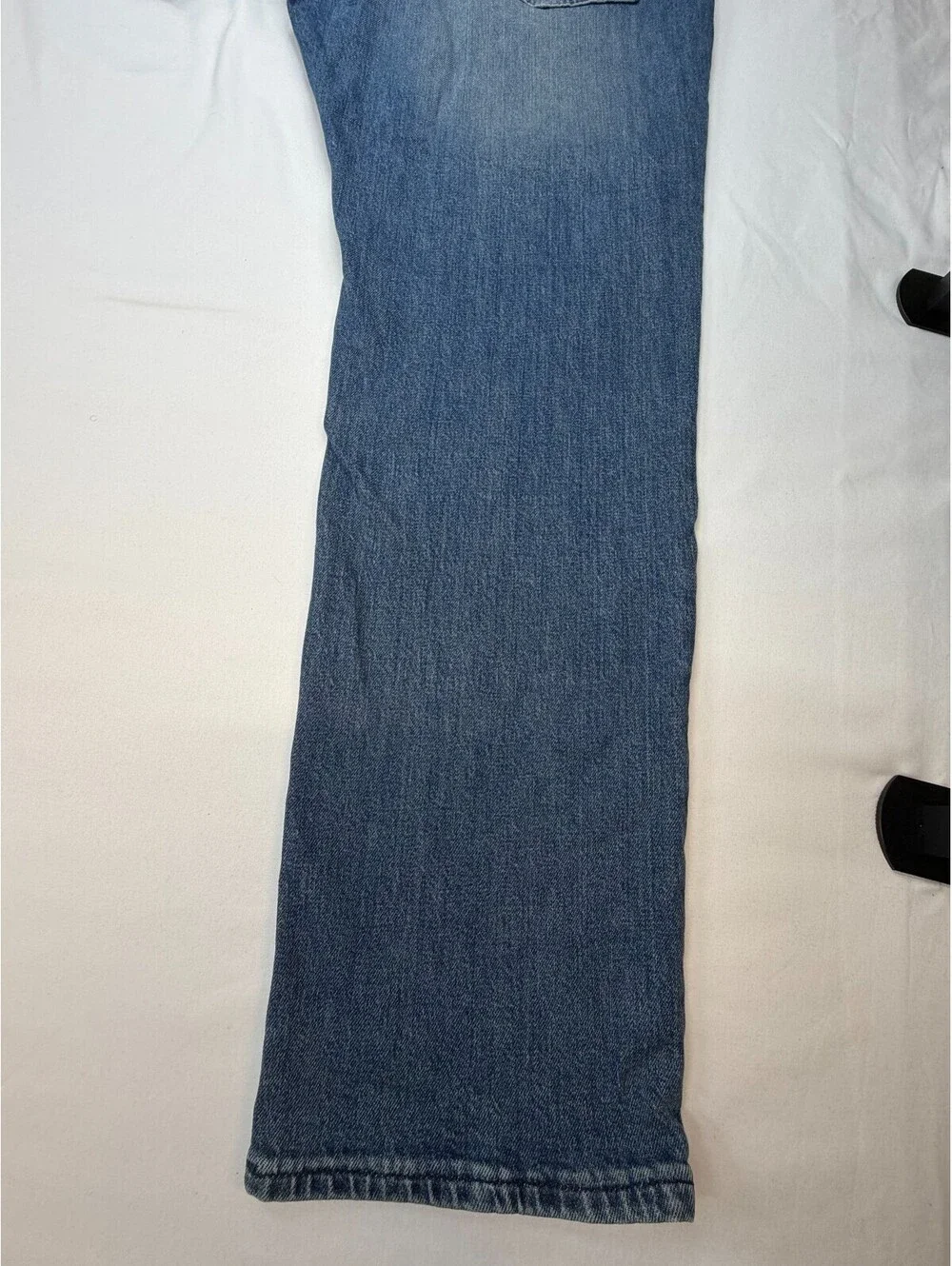 Calvin Klein Men's Jeans Slim Straight Medium Wash Mid Rise Solid Size 38 Blue